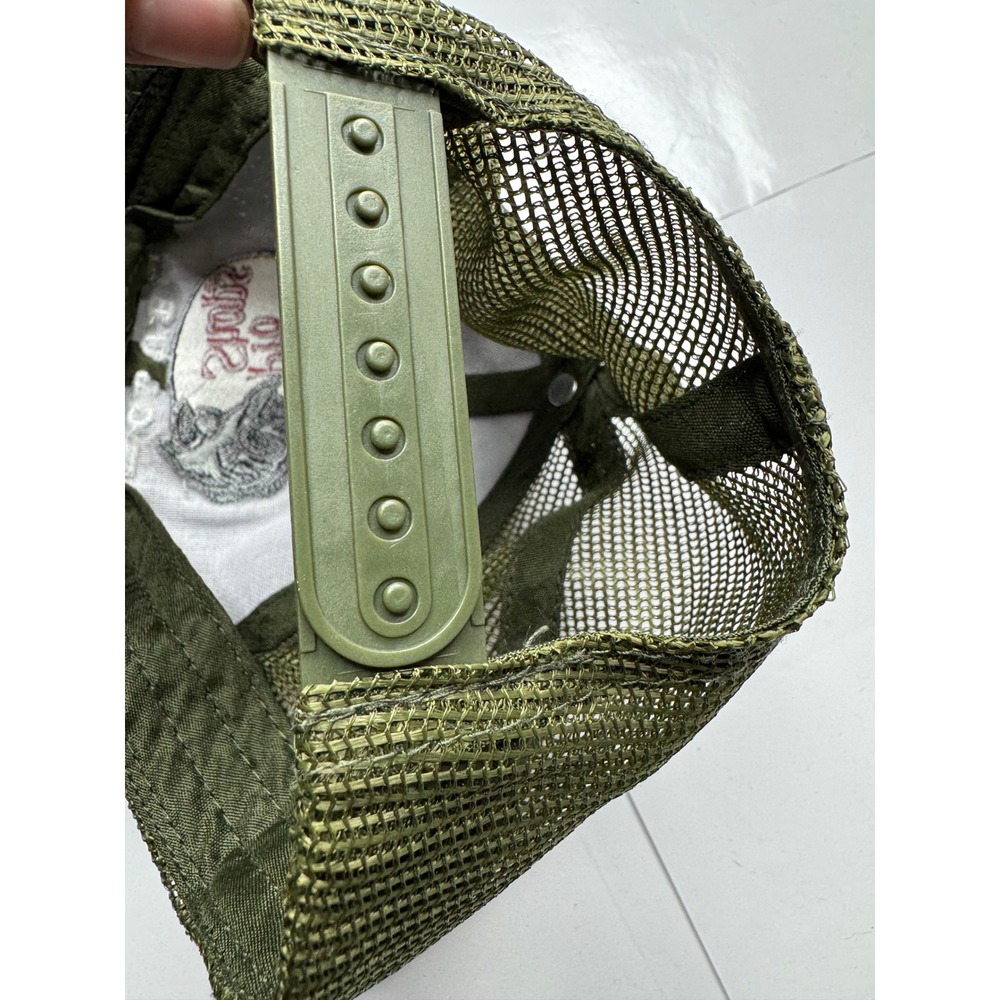 Bass Pro Shops Club Trucker Hat Olive Green Mesh Snapback Fishing Cap Mens OSFM - Picture 4 of 4